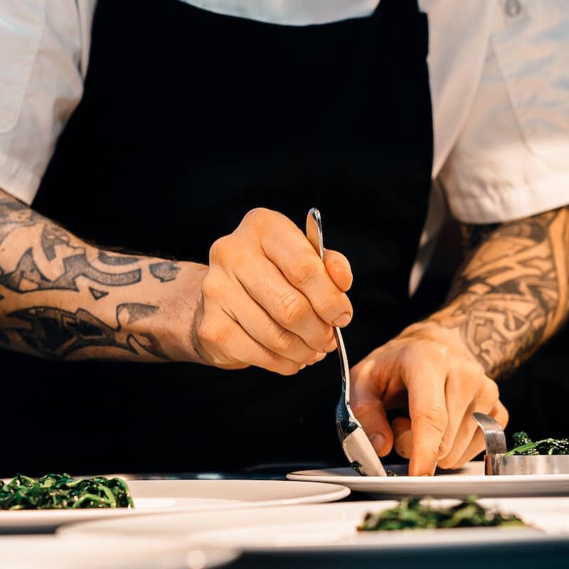 photo of beautifully arreanged food