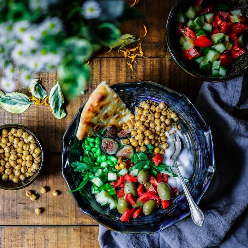 photo of beautifully arreanged food