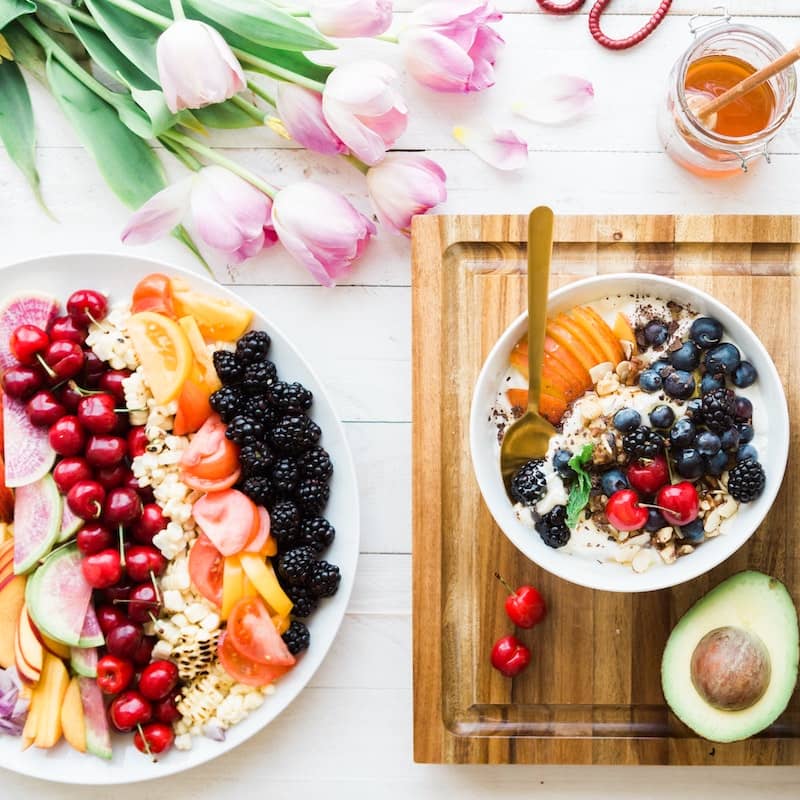 photo of beautifully arreanged food